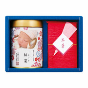 【旬ギフト】伊藤茶園 写真＆名入れ強火宇治煎茶1缶と羊羹セット