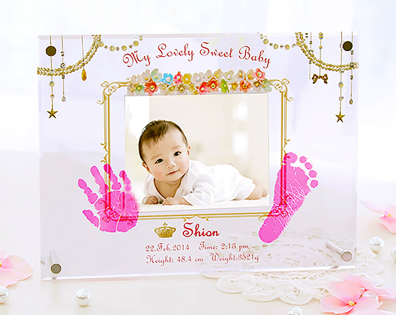 手形足形 クリアメモリアルフレームジュエリー【お仕立券】