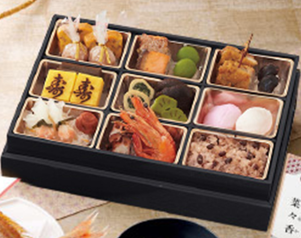 女の子 黒色のお重