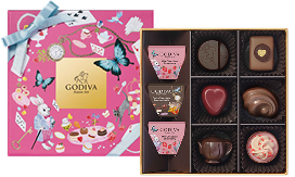 ゴディバ アリスのティーパーティーアソートメント9粒入