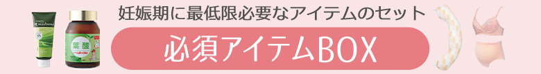 妊娠期に最低限必要な4商品のセット 必須アイテムBOX