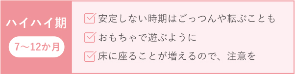 ハイハイ期 7~12か月