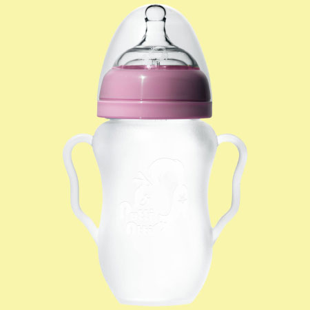 シリコン哺乳瓶Putti Atti（プティアティ） 160ml / ピンク
