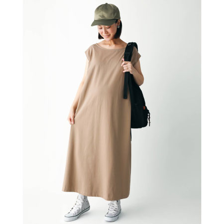 Petit Cocoon 授乳口つきイージーケアアジャストタックワンピース モカ たまひよSHOP