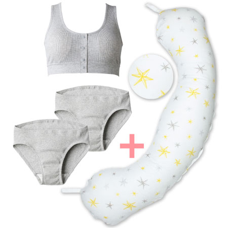 【送料無料】丸洗いで清潔!妊娠-授乳用お助け抱き枕&オーガニック綿インナー スター たまひよSHOP