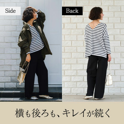 Rosemadame 【オフィスコーデにも！】タック入りストレートパンツ_補足画像04