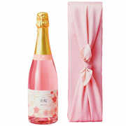 【期間限定】菊水酒造 名入れ桜スパークリング風呂敷包み