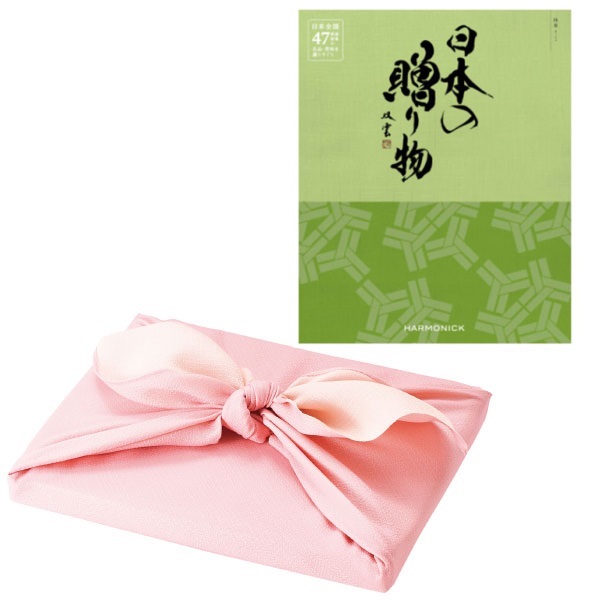 【期間限定】日本の贈り物 抹茶 風呂敷包み〈桜色〉_