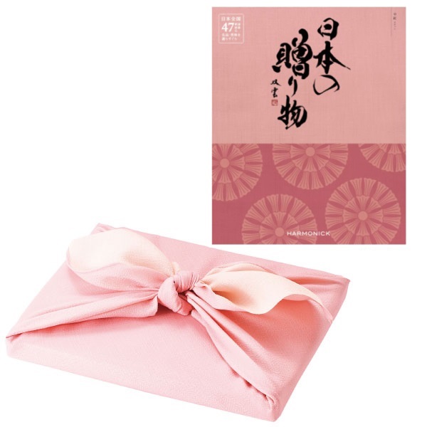 【期間限定】日本の贈り物 中紅 風呂敷包み〈桜色〉_