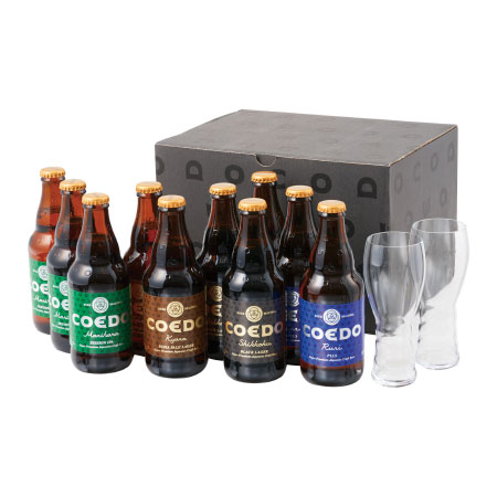 【期間限定】コエド クラフトビール10本とリーデル ビアグラスのセット_