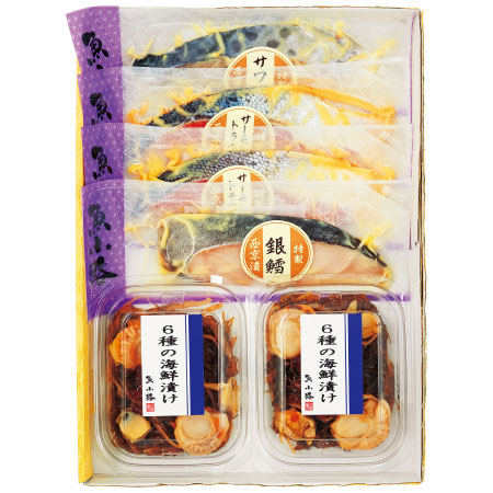 【送料無料】【期間限定】魚小路 海鮮漬けと西京漬6点セット たまひよSHOP・たまひよの内祝い