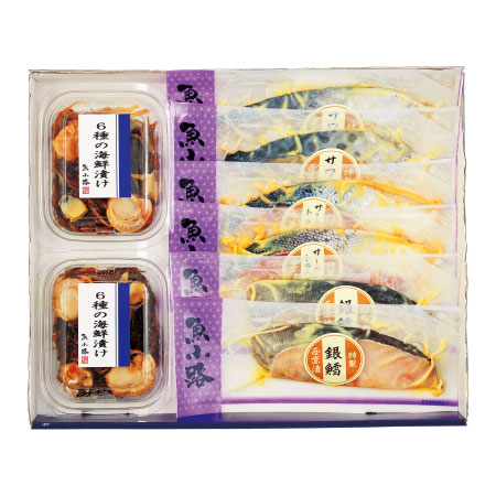 【送料無料】【期間限定】魚小路 海鮮漬けと西京漬8点セット たまひよSHOP・たまひよの内祝い