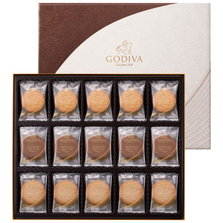 【プレミアム優待】ゴディバ ラングドシャクッキーアソートメント52枚入_