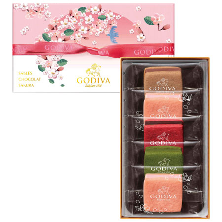 【旬ギフト】ゴディバ サブレショコラ〈桜〉5個入