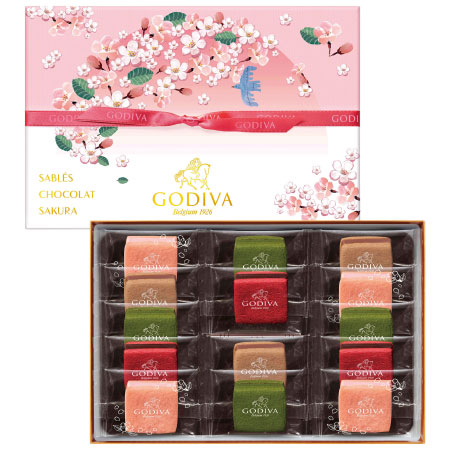 【旬ギフト】ゴディバ サブレショコラ〈桜〉14個入