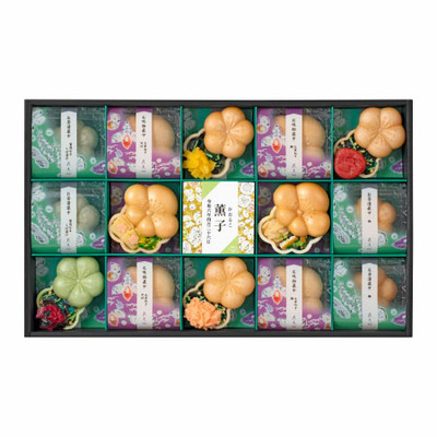 名入れ特急便】京都・辻が花 名入れお吸物最中・お茶漬最中15個入の