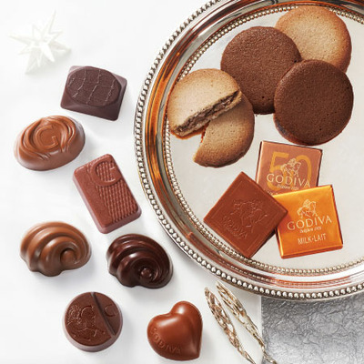 【旬ギフト】ゴディバ チョコレート＆クッキーアソートメントBと今治フラワータオルH_補足画像01