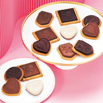 【旬ギフト】ゴディバ プレステージビスキュイ32枚入と今治フラワータオルG_補足画像01