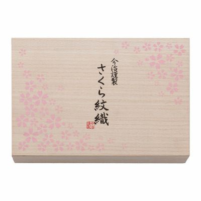 【旬ギフト】とらや 小形羊羹5本入り〈春限定パッケージ〉と今治謹製 さくら紋織 桜染めタオルセットA_補足画像07