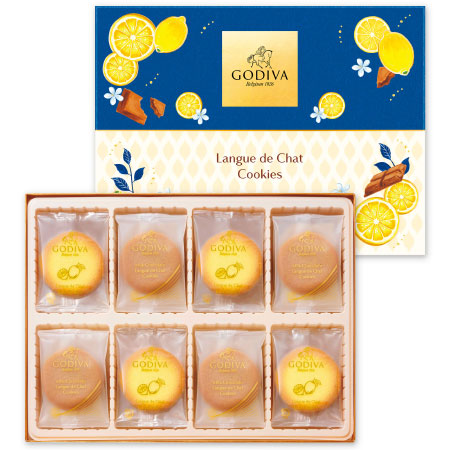 【旬ギフト】ゴディバ 瀬戸内レモンラングドシャクッキーアソートメント30枚入