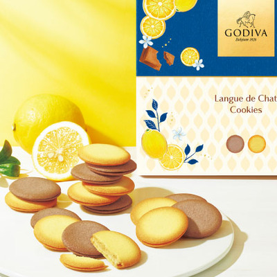 【旬ギフト】ゴディバ 瀬戸内レモンラングドシャクッキーアソートメント30枚入_補足画像01