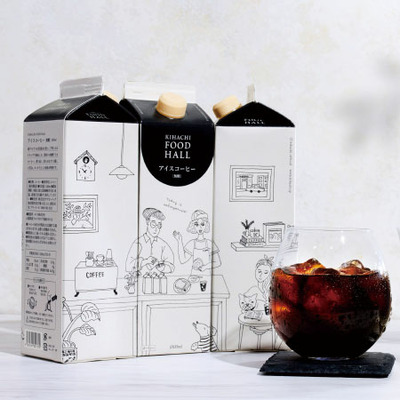 【旬ギフト】キハチフードホール アイスコーヒー3本セットと今治タオルI_補足画像01