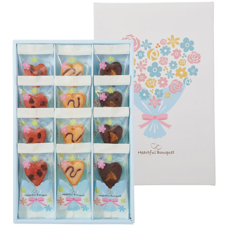 【旬ギフト】ハートフルブーケ ブーケフィナンシェ12個入_