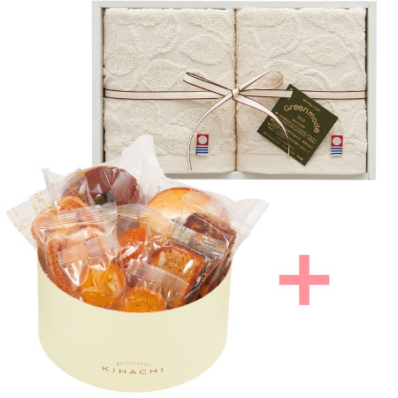 【旬ギフト】パティスリー キハチ たまひよ限定アソートボックスMと今治タオルセットI