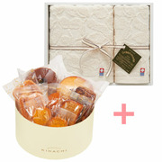 【旬ギフト】パティスリー キハチ たまひよ限定アソートボックスMと今治タオルセットJ