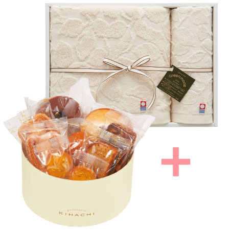 【旬ギフト】パティスリー キハチ たまひよ限定アソートボックスMと今治タオルセットL_