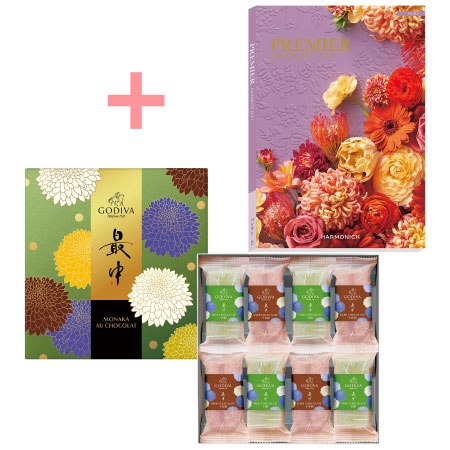 【旬ギフト】ゴディバ 最中 オ ショコラ8個入とプルミエ パシアン