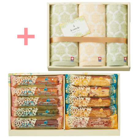 【旬ギフト】キル フェ ボン バトンアソート10本入と今治タオルD