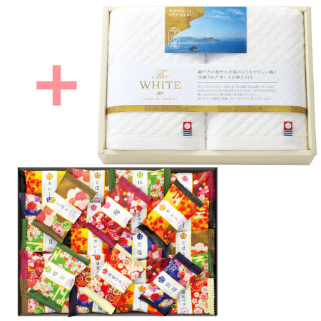 【旬ギフト】金澤兼六製菓 金澤小町Aと今治ザホワイトタオルA_