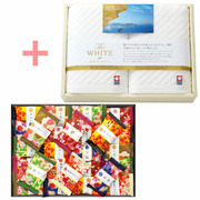 【旬ギフト】金澤兼六製菓 金澤小町Aと今治ザホワイトタオルA