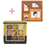 【旬ギフト】名入れ木製壁掛けフォトフレーム（小）とアンリ・シャルパンティエ プティ・タ・プティS