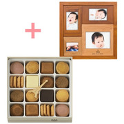 【旬ギフト】名入れ木製壁掛けフォトフレーム（小）とアンリ・シャルパンティエ プティ・タ・プティM