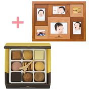 【旬ギフト】名入れ木製壁掛けフォトフレーム（大）とアンリ・シャルパンティエ プティ・タ・プティS