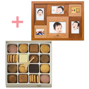 【旬ギフト】名入れ木製壁掛けフォトフレーム（大）とアンリ・シャルパンティエ プティ・タ・プティM