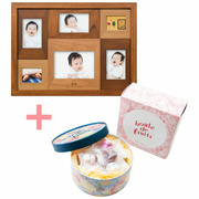 【旬ギフト】名入れ木製壁掛けフォトフレーム（大）とキル フェ ボン ブール ドゥ フリュイ アソート20個入