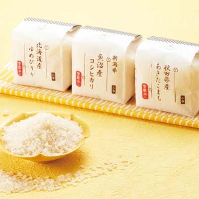 【旬ギフト】越後ファーム 名入れ木箱入り食べ比べ米6袋〈季節柄〉_補足画像01