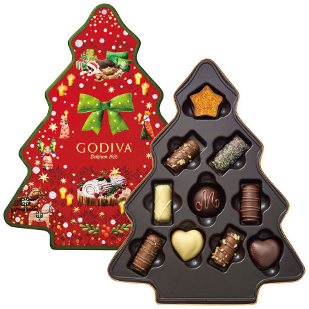 【旬ギフト】ゴディバ ブッシュ ド ノエル ツリー セレクション10粒入