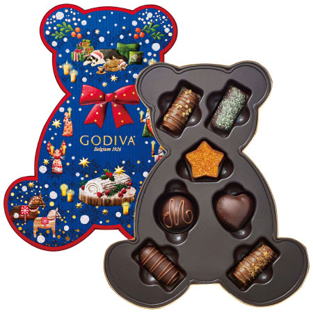 【旬ギフト】ゴディバ ブッシュ ド ノエル ベア セレクション7粒入