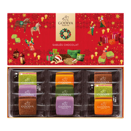 【旬ギフト】ゴディバ ホリデーサブレショコラ9個入_