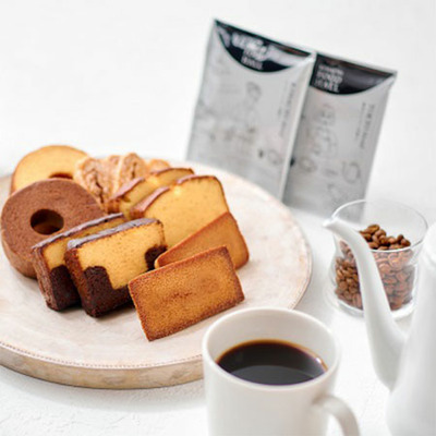 【旬ギフト】パティスリー キハチ 写真＆名入れ焼菓子＆コーヒーギフトBと今治タオルL_補足画像01