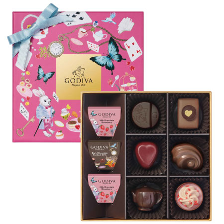 【旬ギフト】ゴディバ アリスのティーパーティ アソートメント9粒入