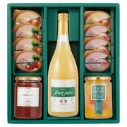 【旬ギフト】千疋屋 名入れジュースとプリンのセットB