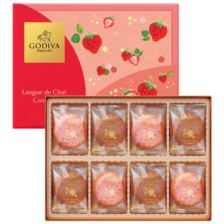 【旬ギフト】ゴディバ あまおう苺ラングドシャクッキーアソートメント30枚入_