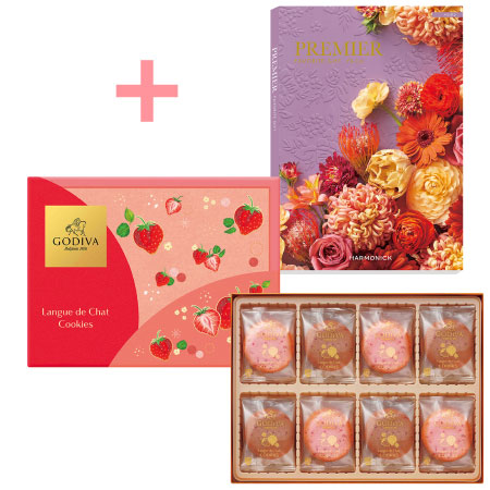 【旬ギフト】ゴディバ あまおう苺ラングドシャクッキーアソートメント30枚入とプルミエ パシアン_