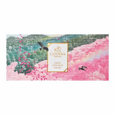 【旬ギフト】ゴディバ サブレショコラ〈桜〉9個入と今治フラワータオルF_補足画像06