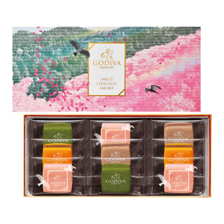 【旬ギフト】ゴディバ サブレショコラ〈桜〉9個入